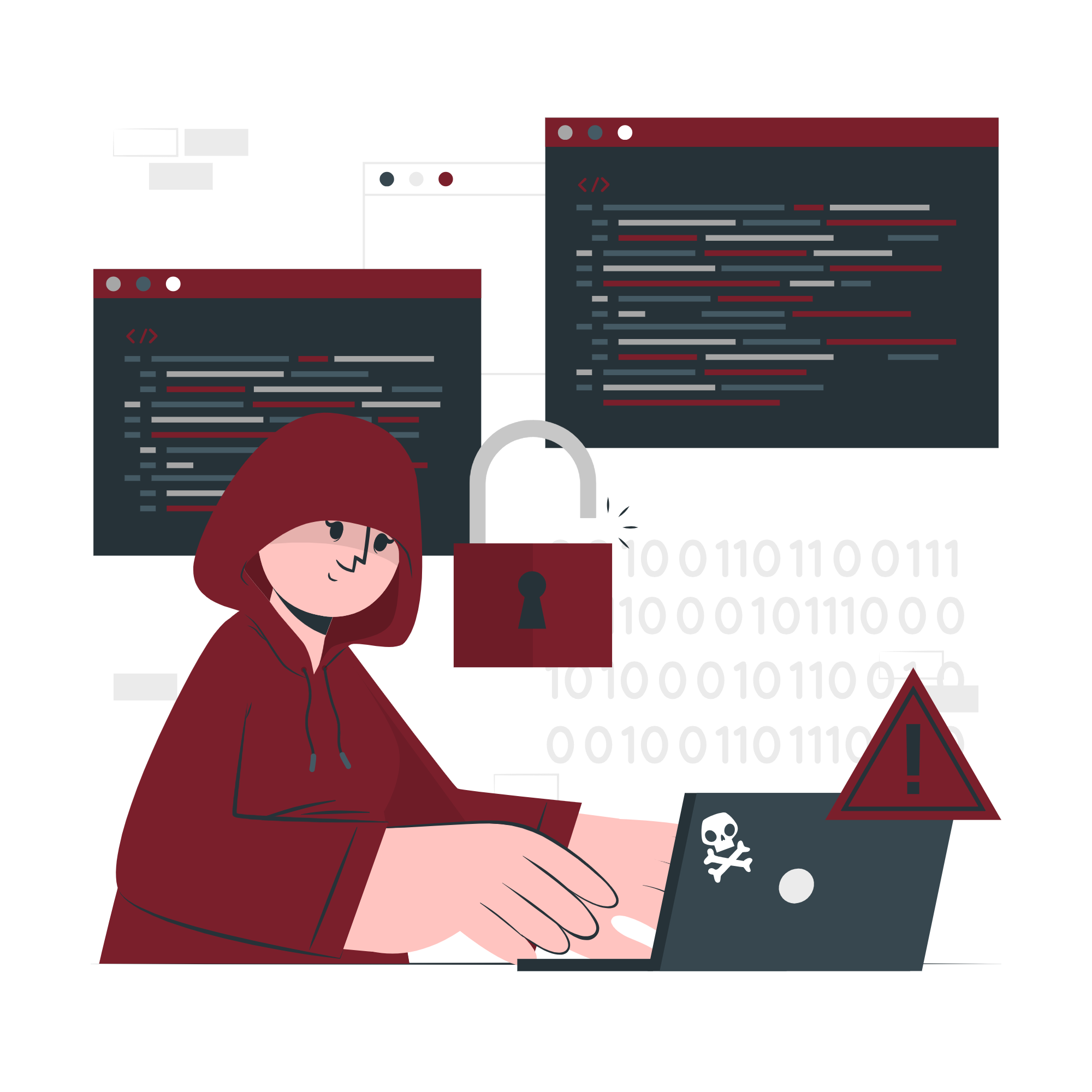 Cybersecurity Training Illustration
