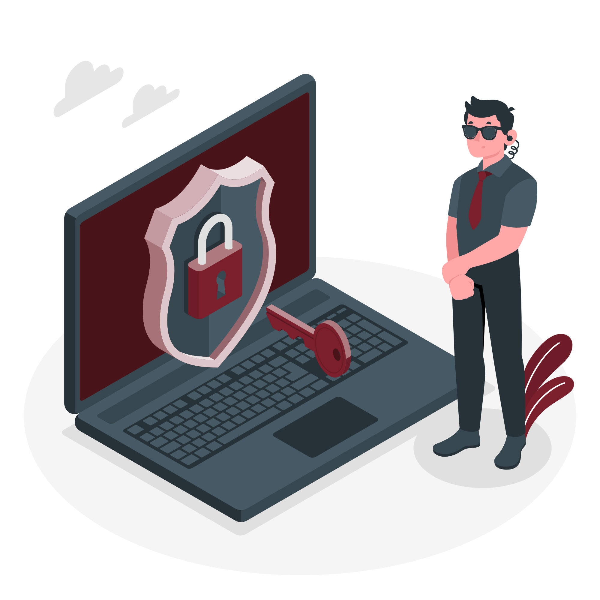 Cybersecurity Training Illustration