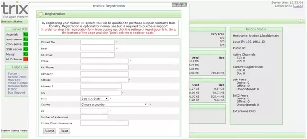 trixbox platform