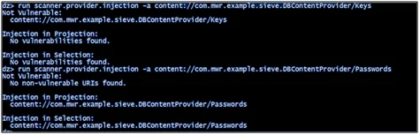 SQL injection in content providers
