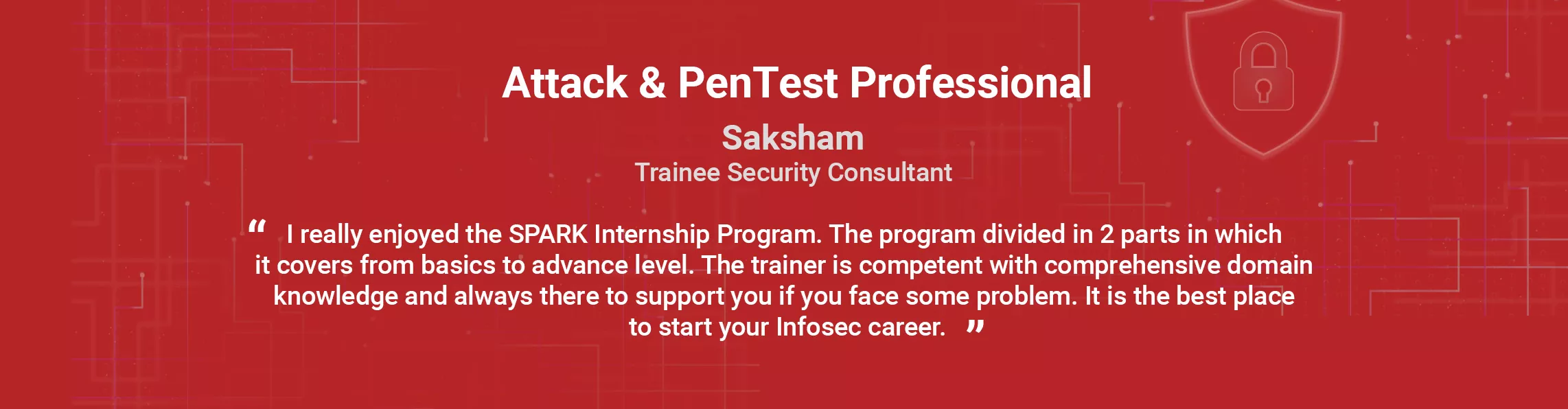 Cyber Security Training Cyber Security Training Saksham Testimonial