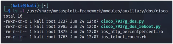 Cisco DoS modules
