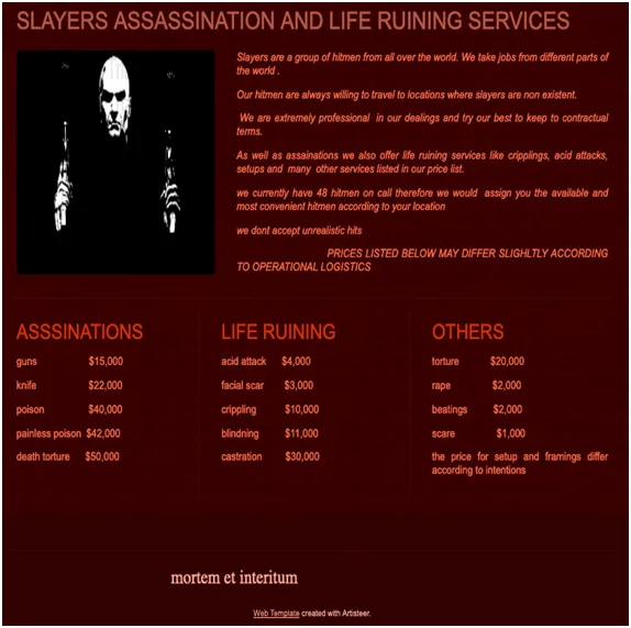 Salayers Assassination & life Runing Services