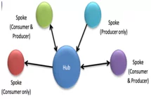 Hib and Spoke – one source as primary repository while others facilitate information exchange