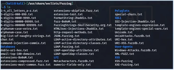 Wordlists in fuzzing module of Seclists Wordlists in fuzzing module of Seclists Wordlists in fuzzing module of Seclists