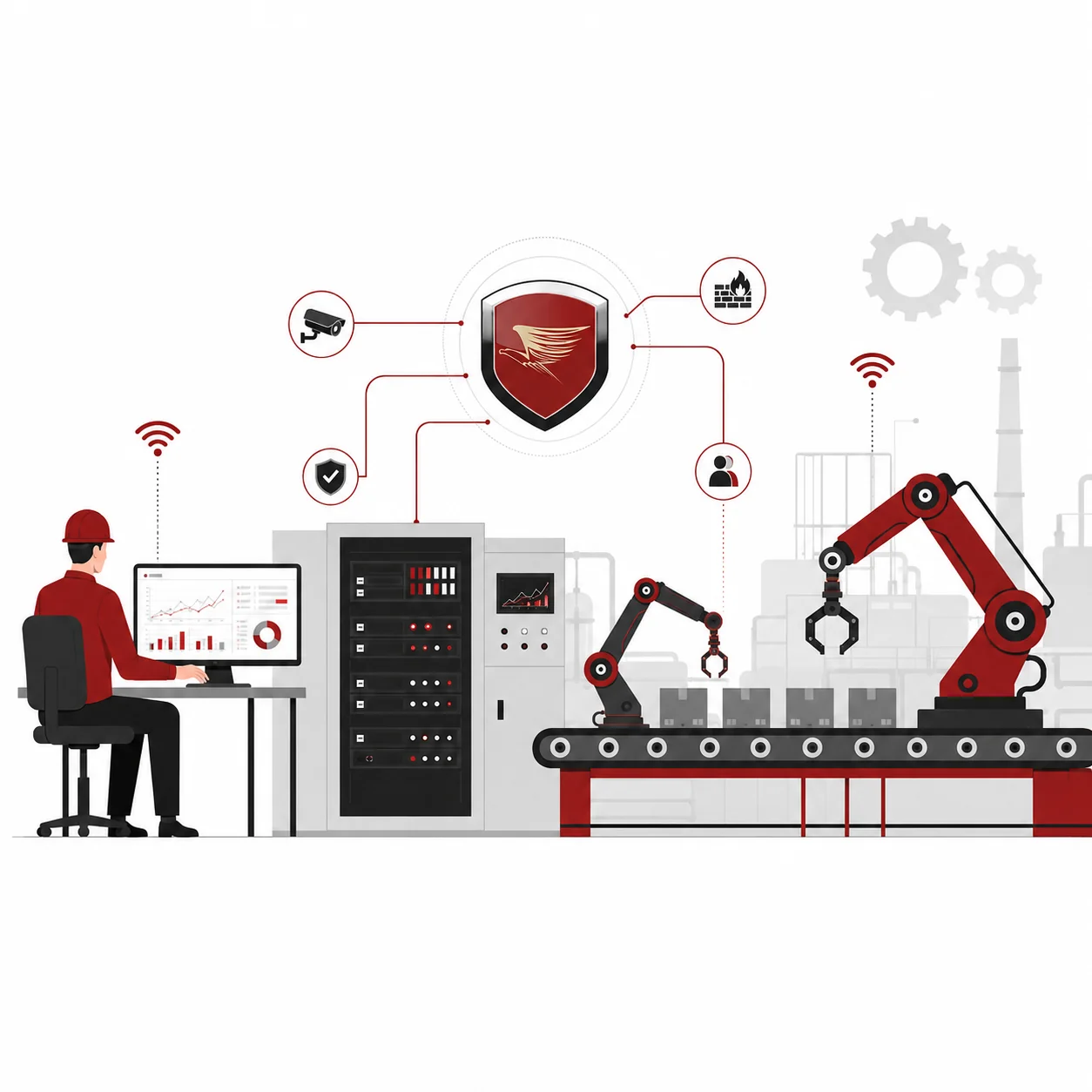 Manufacturing cybersecurity across IT, OT, industrial networks and connected factories